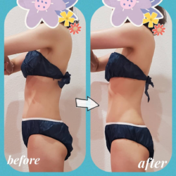 細めの方でも、身体の歪みも一緒に整えればキュッとしまったクビレに✨ ba_0611